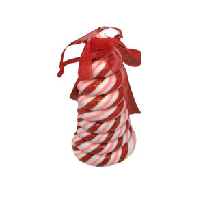 Peppermint Christmas Tree Ornament -Peppermint Spiral 4.5 in